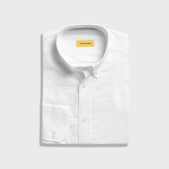White seersucker shirt | Tailor Store®